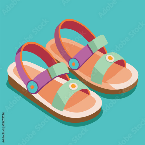 Sandals Vector Illustration
