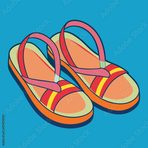 Sandals Vector Illustration