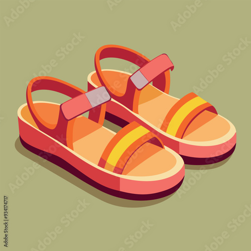 Sandals Vector Illustration