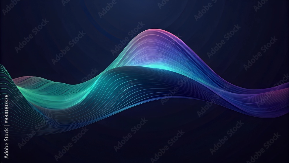 Illustration of abstract black wave digital background Illustration of abstract black wave digital background