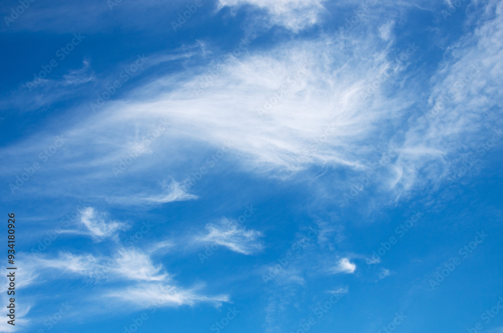 Fototapeta premium blue sky background with white clouds