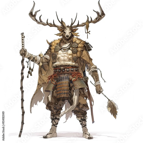 Anime Deer Warrior