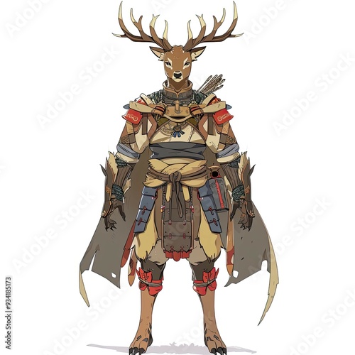 Anime Deer Warrior