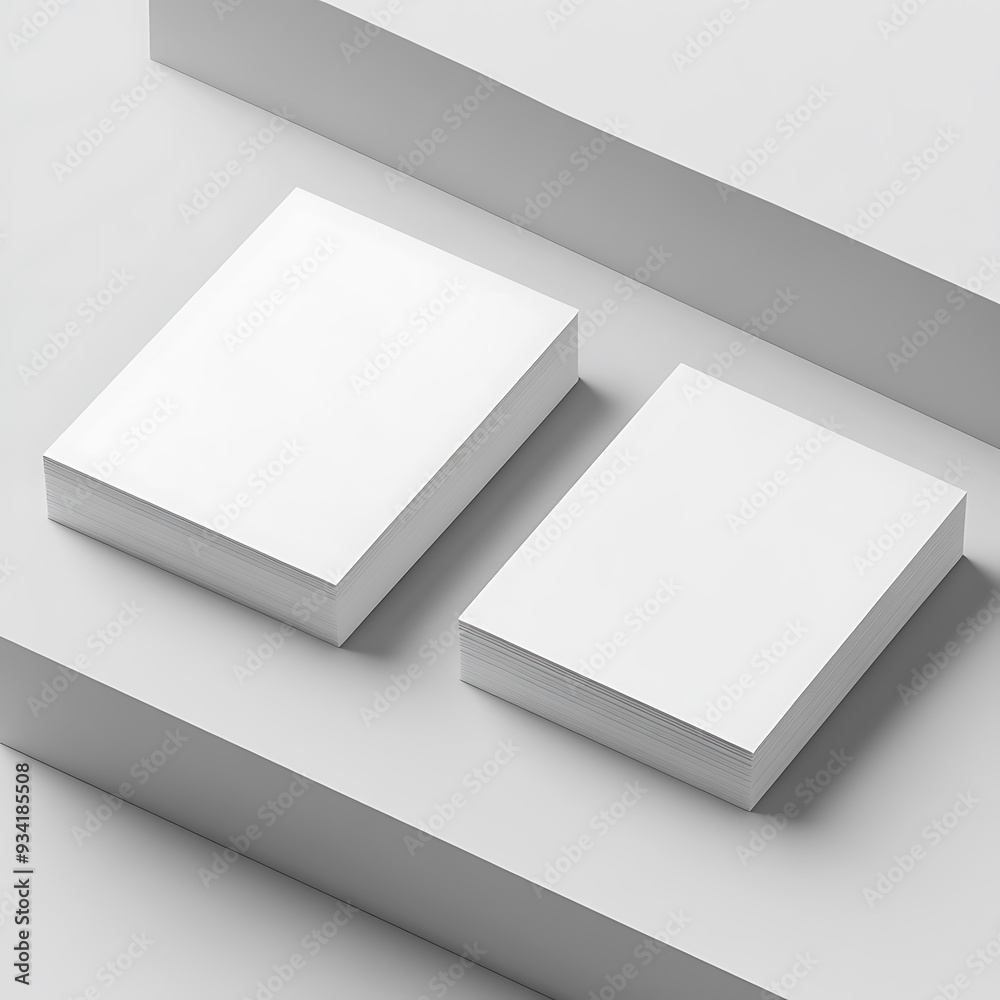 Mockup template for two business cards, brochures or banners on gray background. Mockup template for two business cards, brochures or banners on gray background.