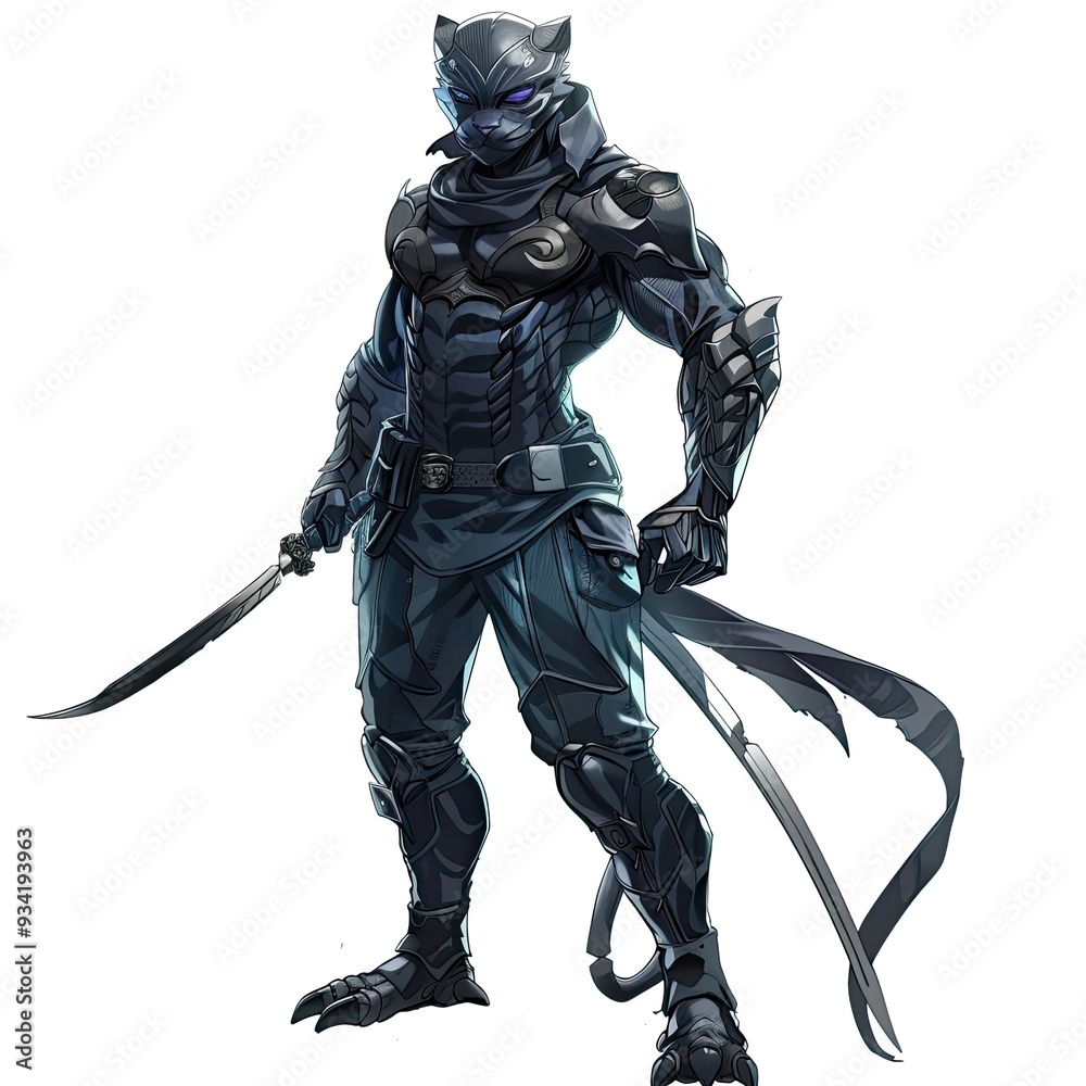 Anime Panther Warrior