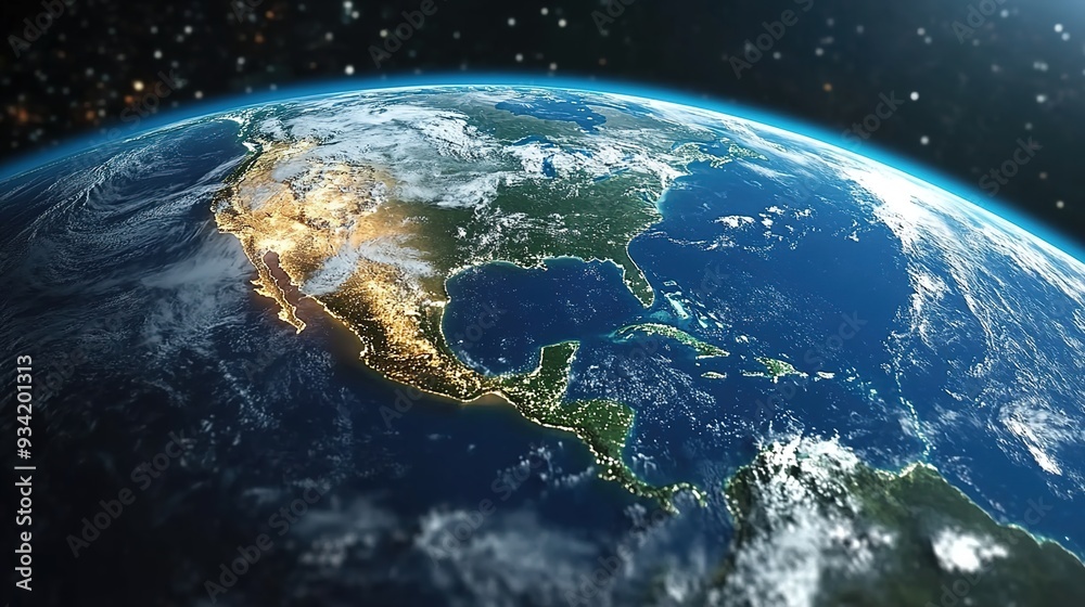 A cinematic view of the Earth from space, highlighting its vastness and natural beauty. A cinematic view of the Earth from space, highlighting its vastness and natural beauty.