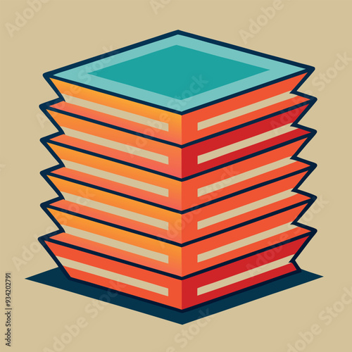 Stack of Paper Vector Illustration