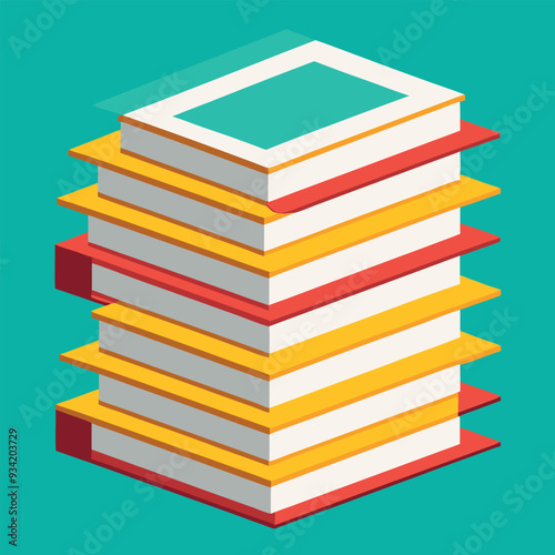 Stack of Paper Vector Illustration