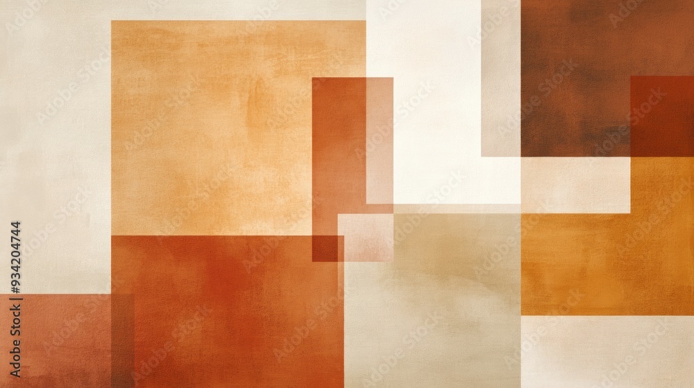 Abstract square wallpaper in brown and cream tones Abstract square wallpaper in brown and cream tones