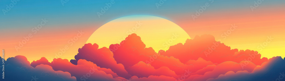 A vibrant sunset casts warm hues over fluffy clouds, evoking sense of tranquility and wonder. soft colors blend beautifully, creating serene atmosphere. A vibrant sunset casts warm hues over fluffy clouds, evoking sense of tranquility and wonder. soft colors blend beautifully, creating serene atmosphere.