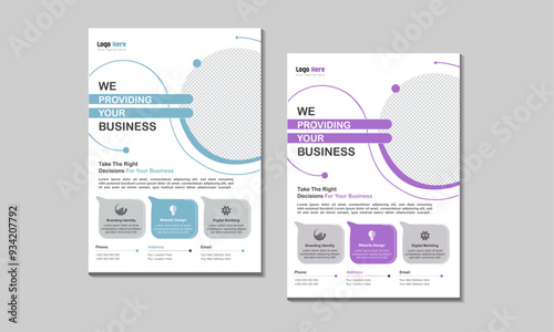 Creative Corporate & Business Conference Flyer Brochure Template Design, abstract business flyer, vector template design. Brochure design, cover, annual report, poster, leaflet template