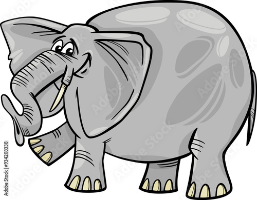 funny cartoon elephant funny wild animal character