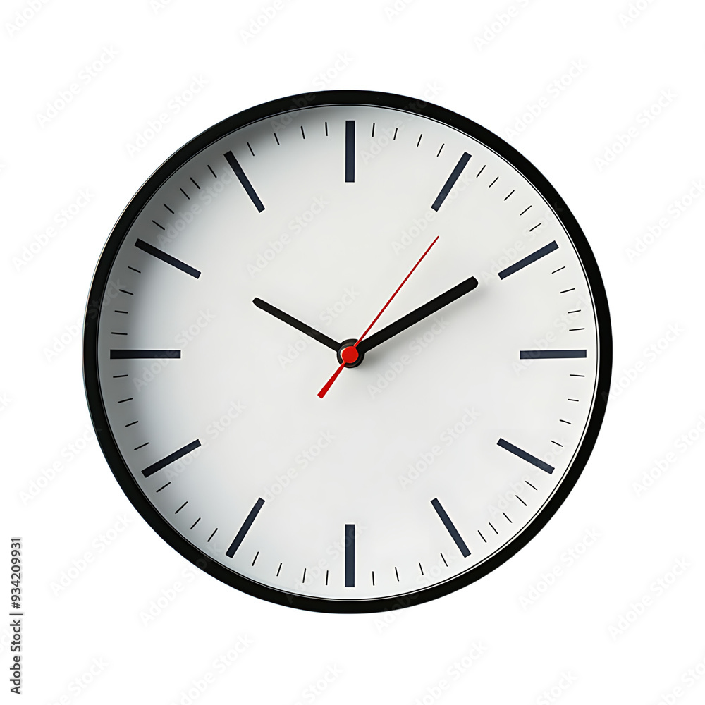 Wall clock isolated on transparent background Wall clock isolated on transparent background