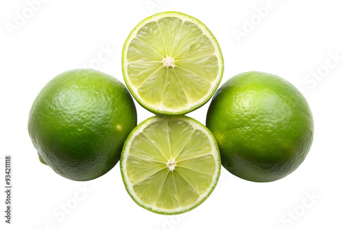 green lime isolated on transparent background png