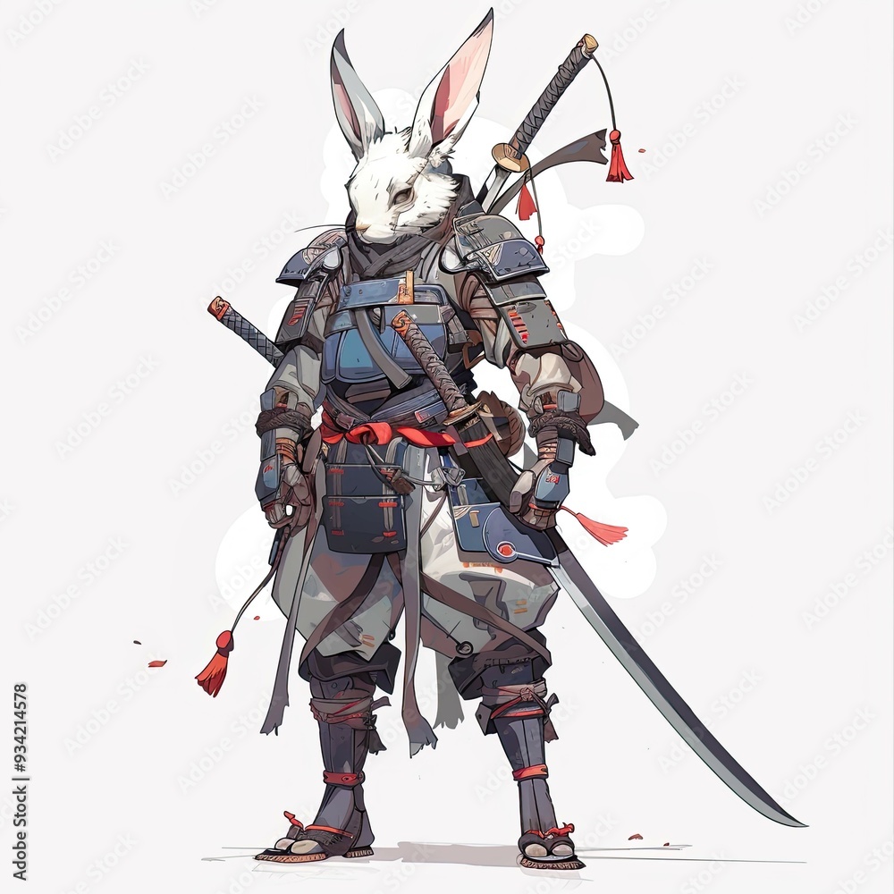Obraz premium Anime Rabbit Warrior