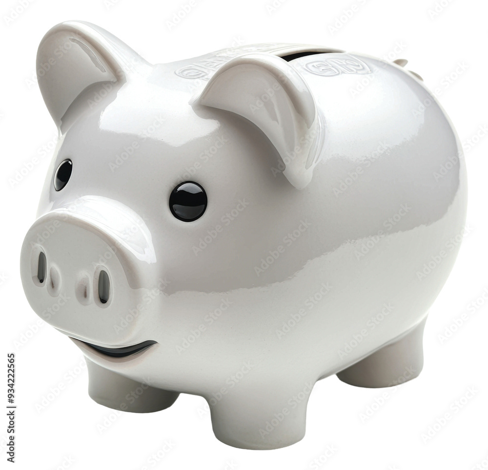 PNG Ceramic piggy bank on a plain background PNG Ceramic piggy bank on a plain background