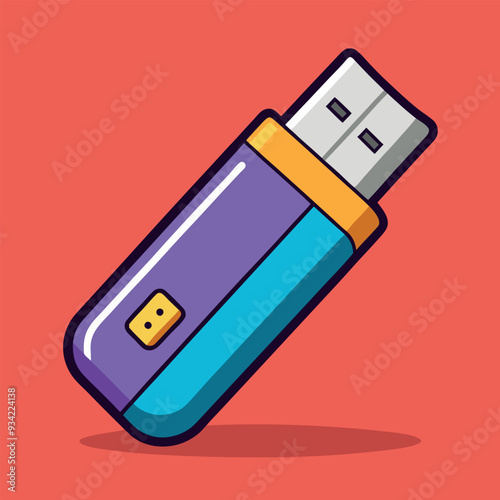 USB Stick Vector Illustration