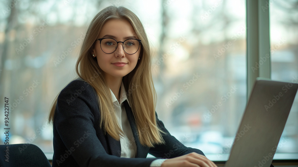 Confident Job Candidate in Office Setting Confident Job Candidate in Office Setting