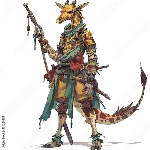 Anime Giraffe Warrior