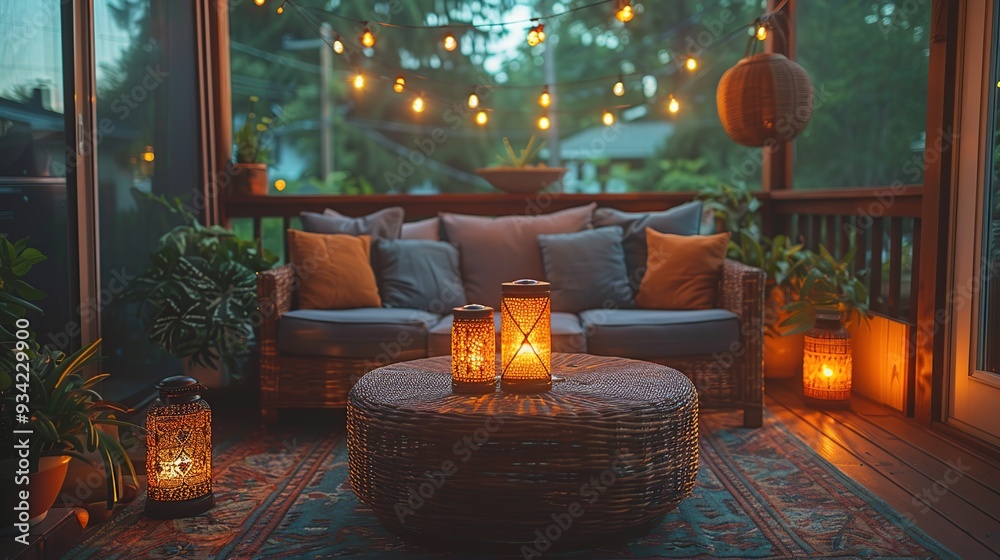 Cozy Evening on a Patio Cozy Evening on a Patio