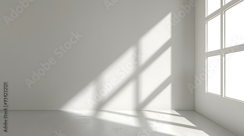 Sunlight Through Window In Empty Room