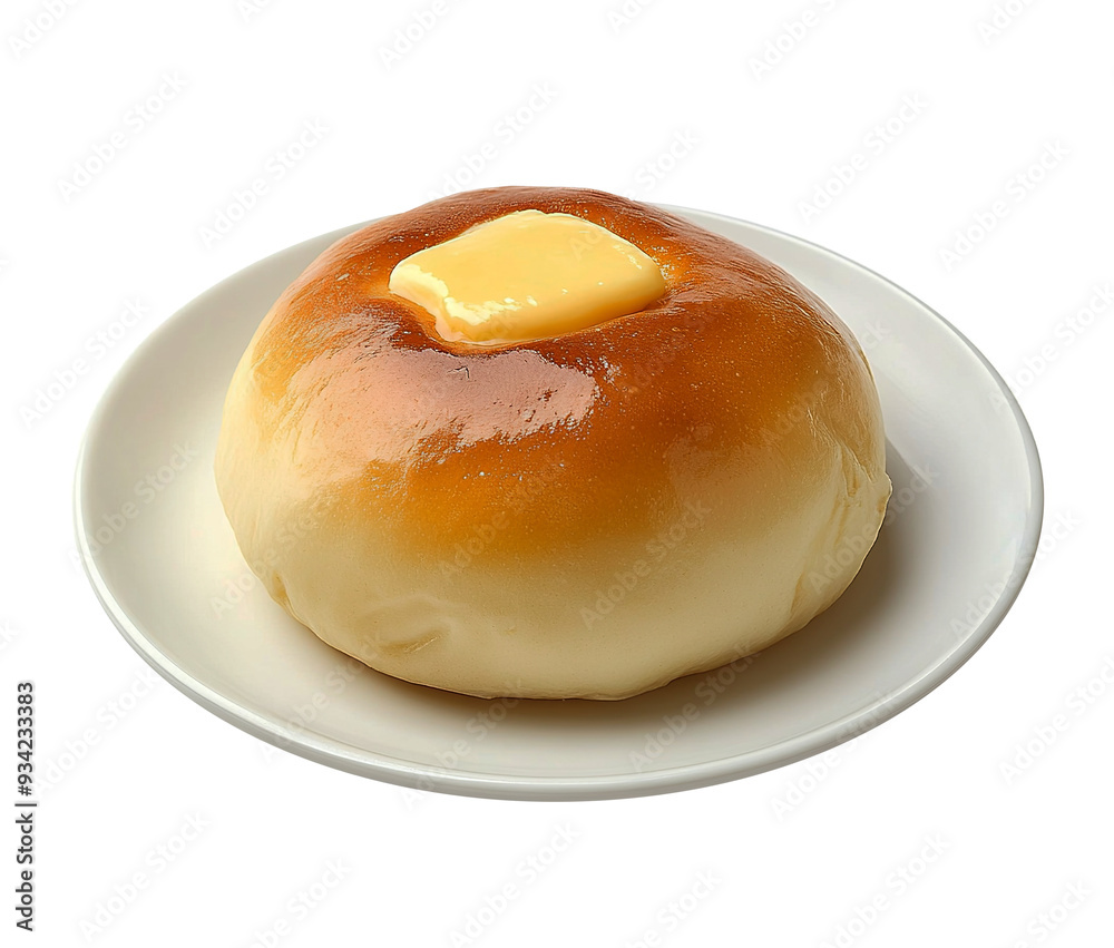 Bolo Bao with Butter on transparent background Bolo Bao with Butter on transparent background