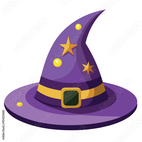 Witch Hat Vector Illustration