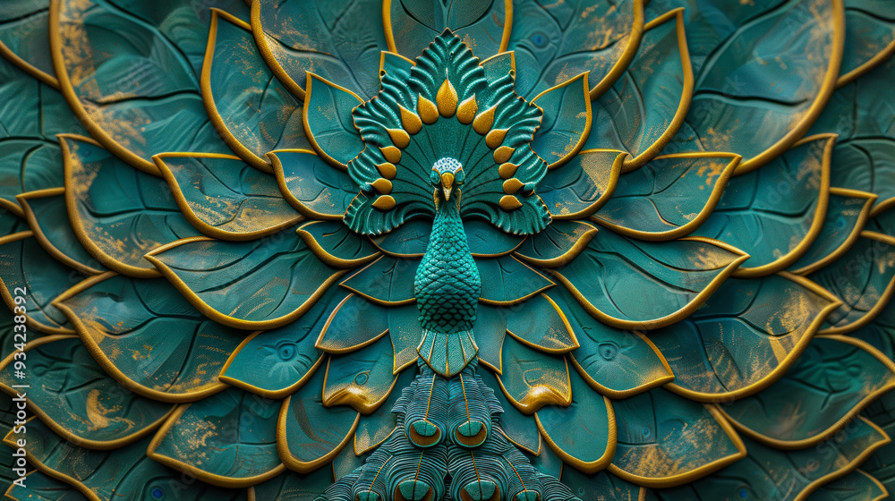 Peacock wall texture, background Peacock wall texture, background