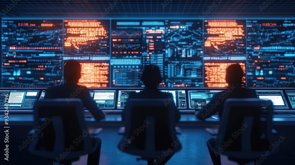Futuristic workspace with holographic screens, remote employees interacting across continents, blending technology with daily work life, futuristic remote work, global collaboration Futuristic workspace with holographic screens, remote employees interacting across continents, blending technology with daily work life, futuristic remote work, global collaboration