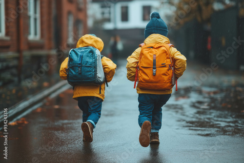 Kids Running To School Wear...