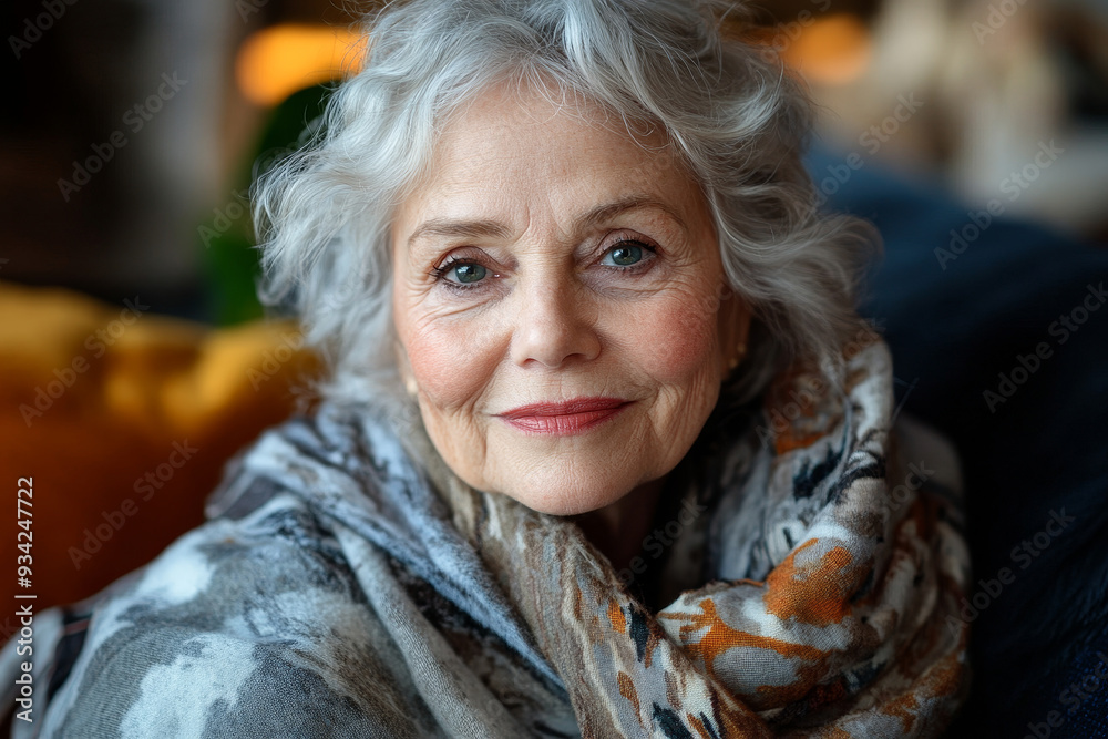 portrait of senior woman, Generative AI portrait of senior woman, Generative AI