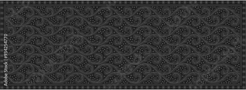 Floral ornamented pattern; old style ornate decoration