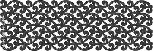 Floral ornamented pattern; old style ornate decoration