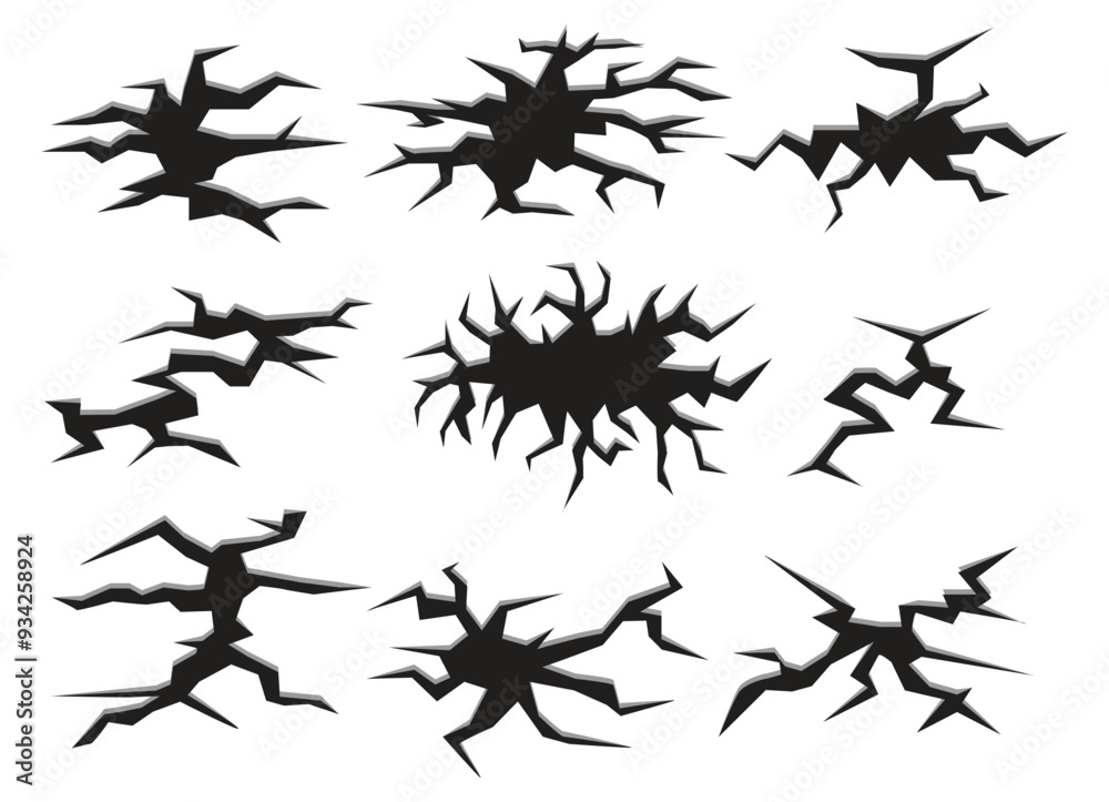 Natural cracks background. Vector overlay texture of cracked surface Natural cracks background. Vector overlay texture of cracked surface