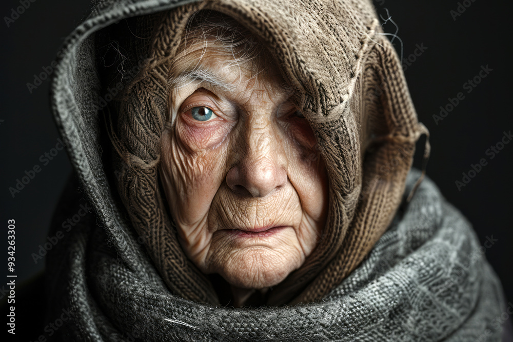 Portrait of an elderly woman Portrait of an elderly woman