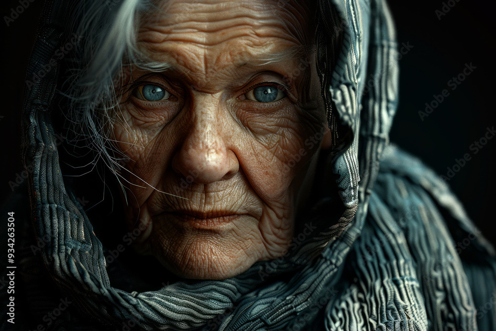 Portrait of an elderly woman Portrait of an elderly woman