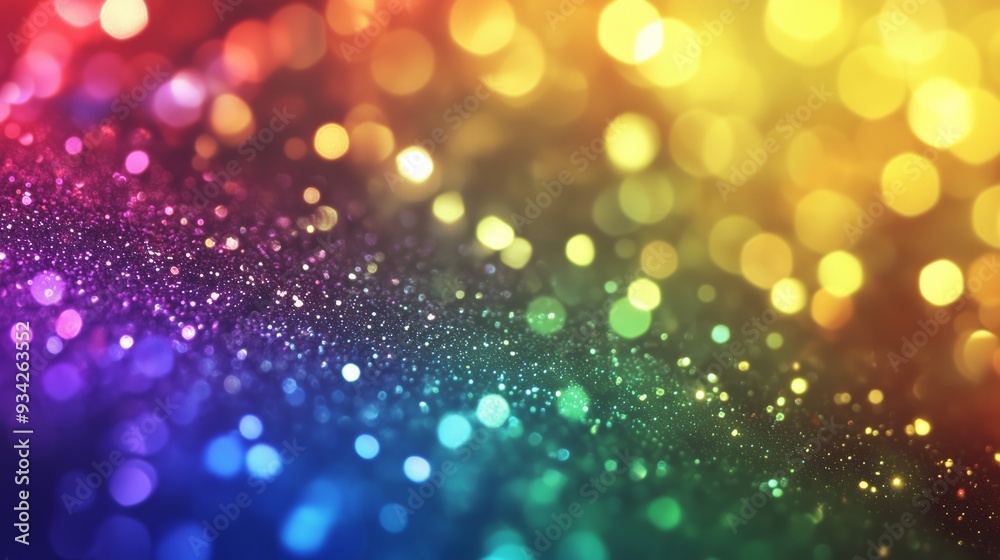 Rainbow glitter background rainbow colors bokeh Rainbow glitter background rainbow colors bokeh