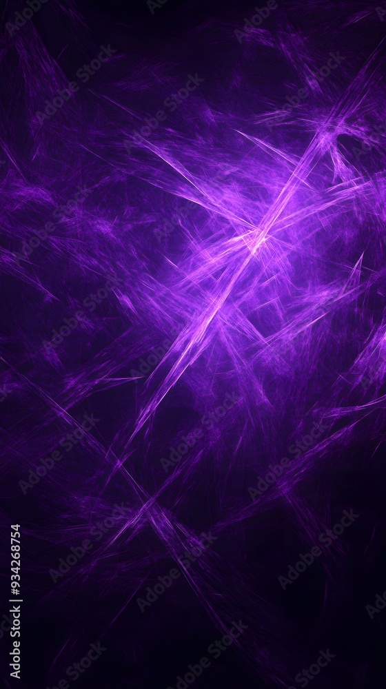 Naklejka premium Purple Stars on Black Background, Abstract Image, Texture, Pattern, Wallpaper, Cover and Screen for Smartphone, Cell Phone, Computer, Laptop, 9:16 and 16:9 Format