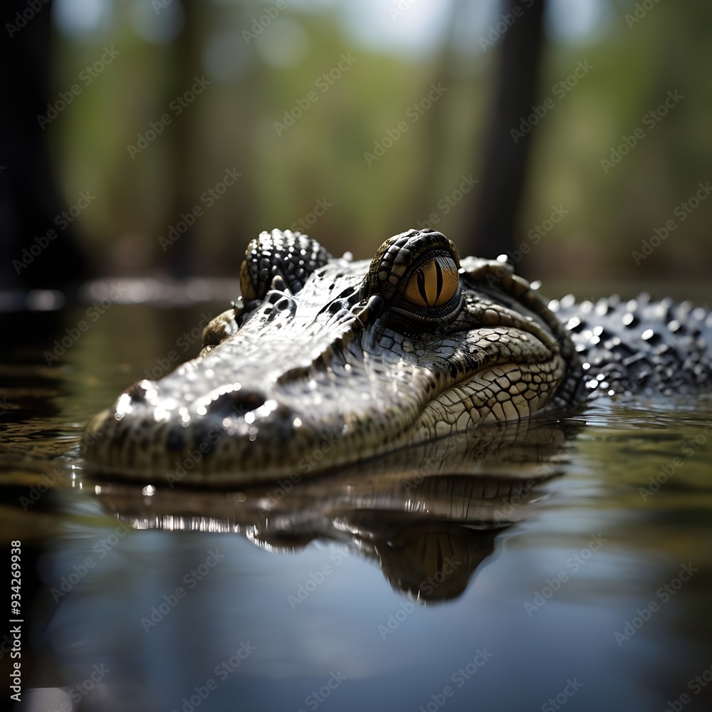 Obraz premium alligator in the everglades