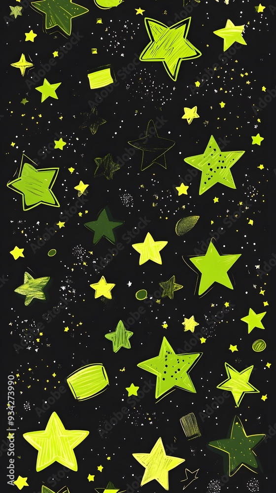 Green Stars on Black Background, Abstract Image, Texture, Pattern, Wallpaper, Cover and Screen of Smartphone, Cell Phone, Computer, Laptop, 9:16 and 16:9 Format Green Stars on Black Background, Abstract Image, Texture, Pattern, Wallpaper, Cover and Screen of Smartphone, Cell Phone, Computer, Laptop, 9:16 and 16:9 Format