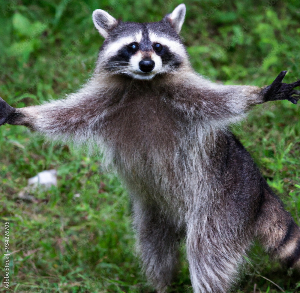 Obraz premium Raccoon Hug