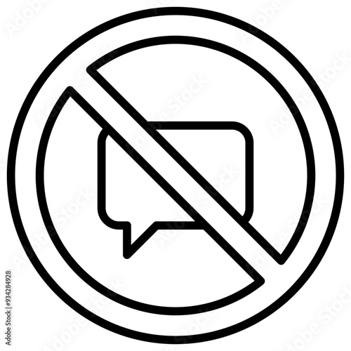 No Talking Icon