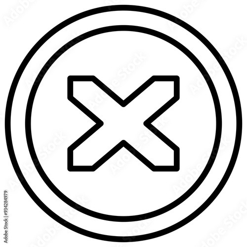 Obraz na plátně Level Crossing Icon