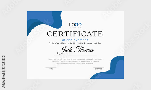 awards certificate template vector. incredible award certificate vector. icon