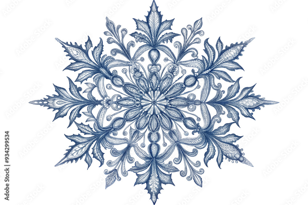 Intricate blue mandala design featuring floral patterns and symmetrical shapes against a white background, showcasing artistic craftsmanship and delicate detailing isolated on transparent background Intricate blue mandala design featuring floral patterns and symmetrical shapes against a white background, showcasing artistic craftsmanship and delicate detailing isolated on transparent background