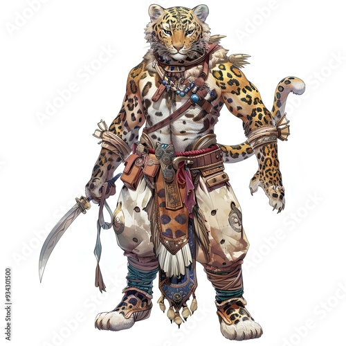 Anime Leopard Warrior