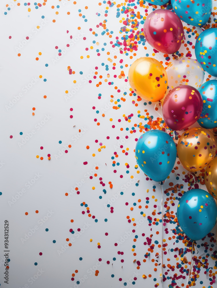 Celebration Background with Balloons