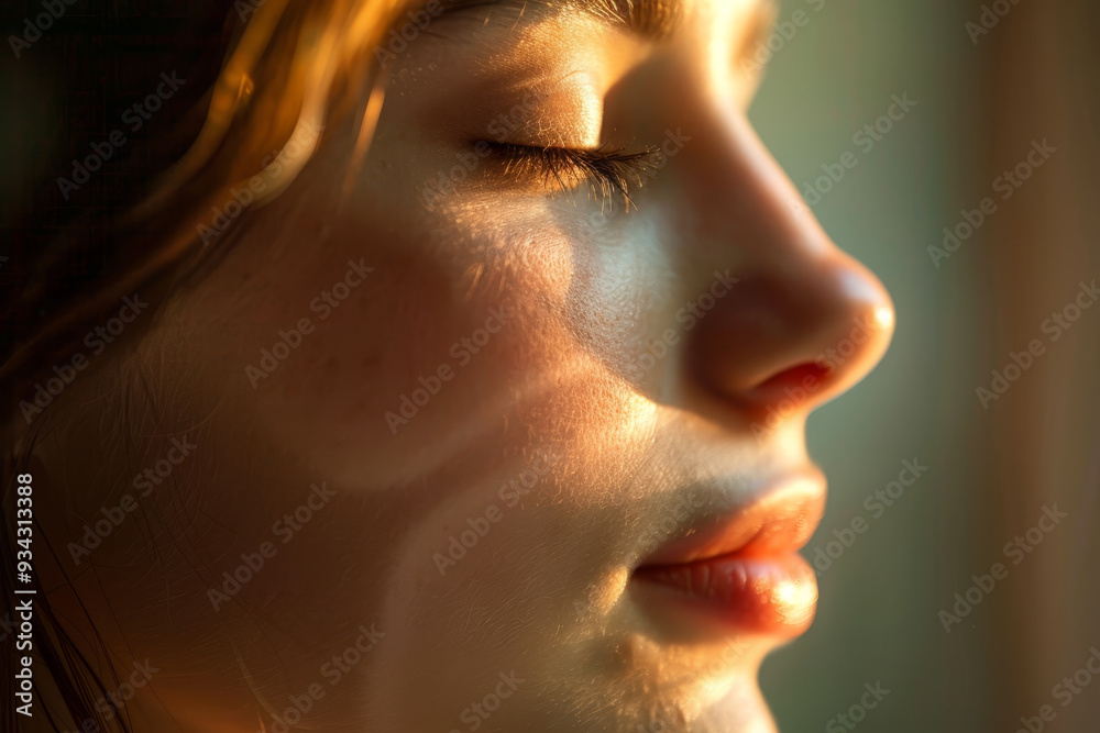 A woman with a beautiful face is looking at the camera A woman with a beautiful face is looking at the camera