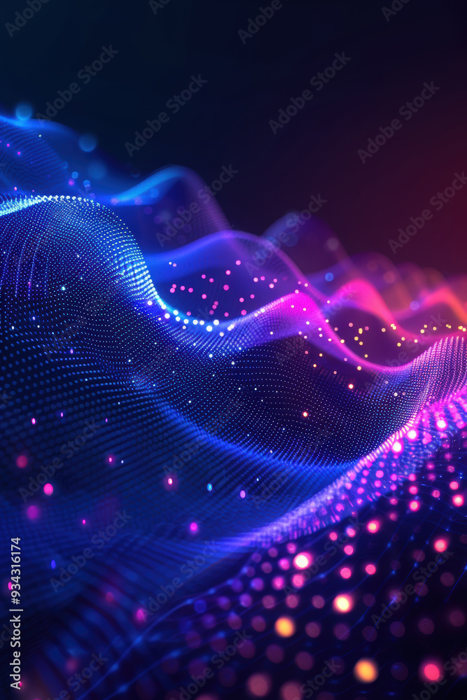 Blue and Purple Gradient Abstract Digital Art Blue and Purple Gradient Abstract Digital Art