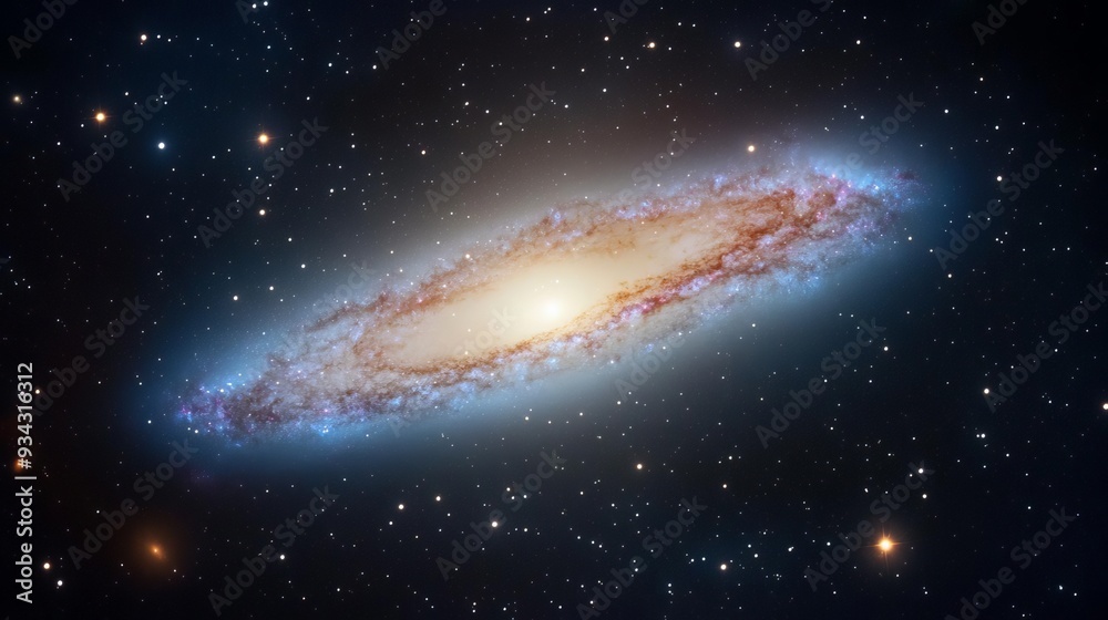 The Sombrero Galaxy with dense cosmic dust and star clusters, galactic background, space photography The Sombrero Galaxy with dense cosmic dust and star clusters, galactic background, space photography